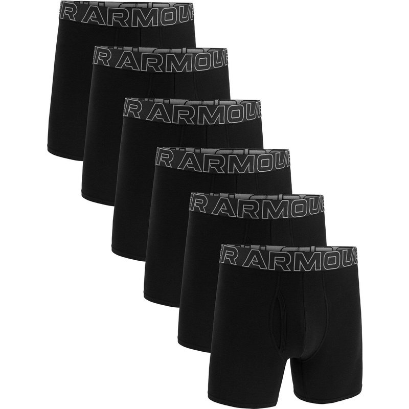 Boxershort Herren 6er Pack Figurbetont-UA PERFORMANCE COTTON - SOLID 6 IN 6PK