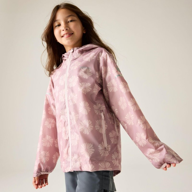 Kinder Wandern Jacke wasserdicht, atmungsaktiv - Printed Lever
