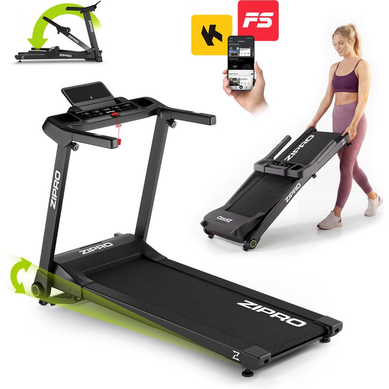 Laufband Zipro Ramble 125 x 45 cm 16 km/h, kompakt, klappbar, 12 Steigungslevels