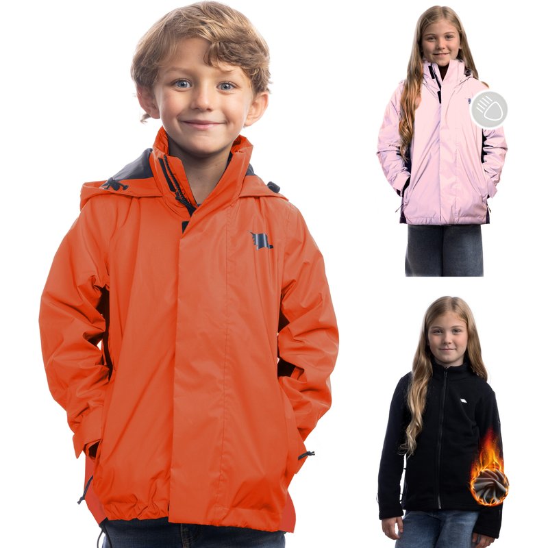 3in1 Smart Jacket - Reflektierende Jacke mit Fleece Zipp-In für Jungen & Mädchen