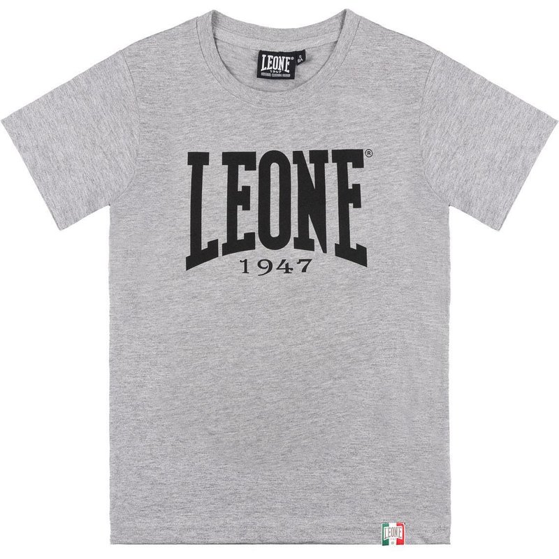 Leone 1947 Basic Kurzarm-T-Shirt mit großem Logo für Kinder