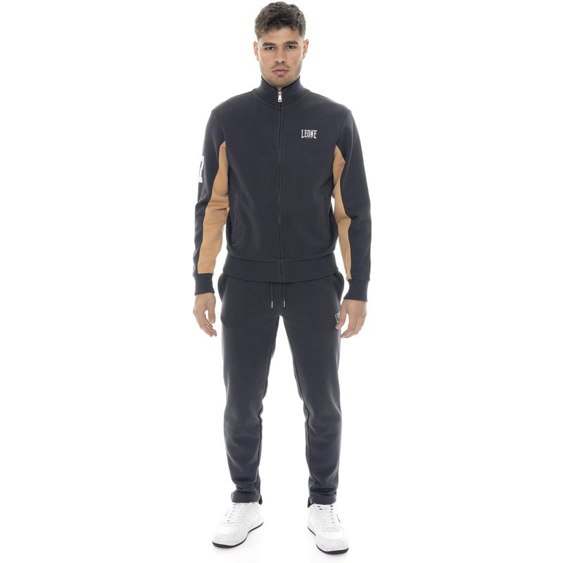 Leone 1947 Herren-Wintertrainingsanzug mit hohem Kragen und Bündchen.