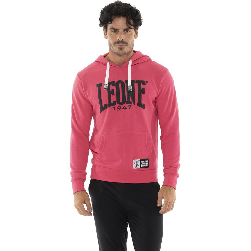 Leone Summer Vibes Herren-Sweatshirt aus nicht gebürsteter Baumwolle mit Kapuze