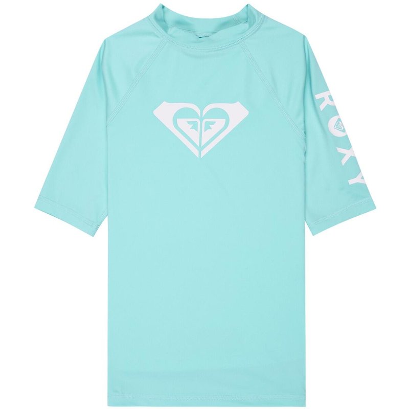 Kurzarm-Rashguard WHOLE HEARTED Blau Mädchen 6-16