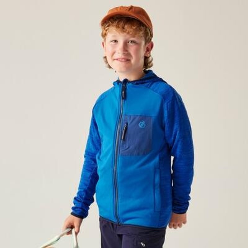 Kids Expedition Kapuzen-Midlayer mit durchgehendem Reißverschluss