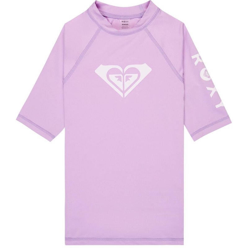 Kurzarm-Rashguard WHOLE HEARTED Lila Mädchen 6-16