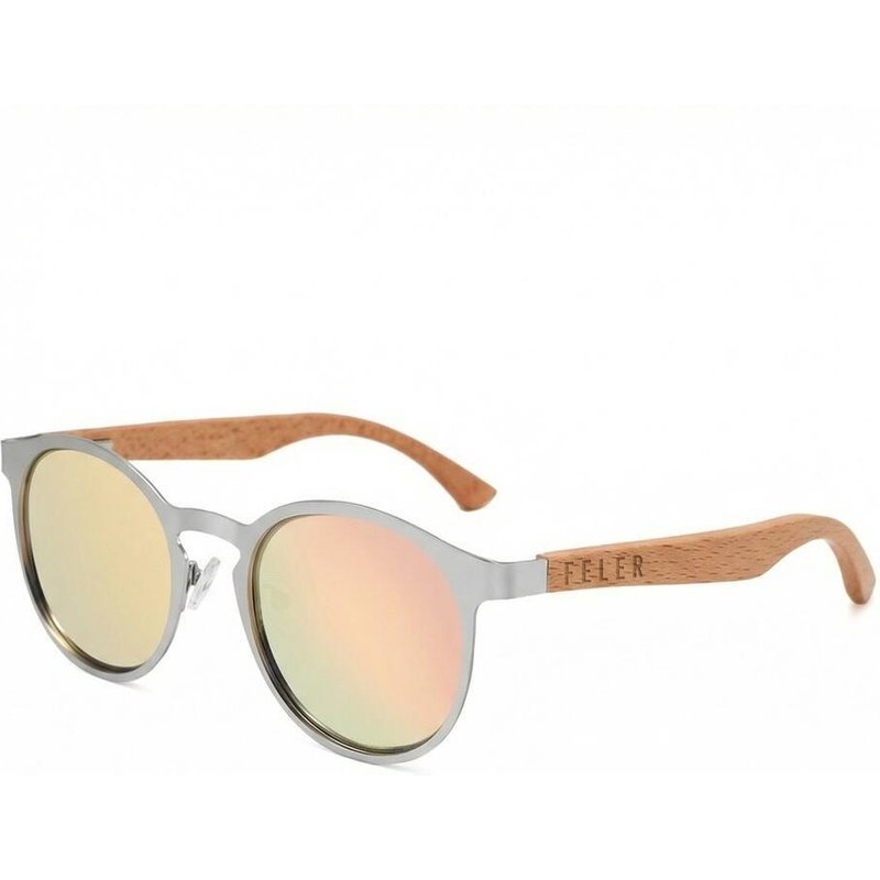 Sonnenbrille aus Holz Feler 2513M-6 Unisex, Größe 62 mm