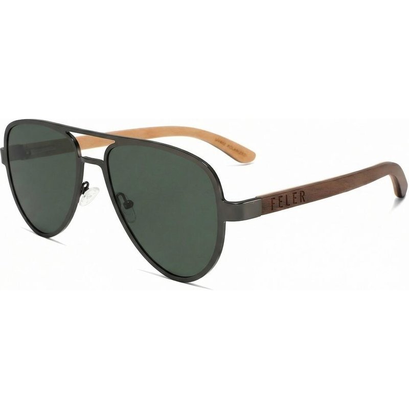 Sonnenbrille aus Holz Feler 2803-3 Unisex, Größe 54 mm