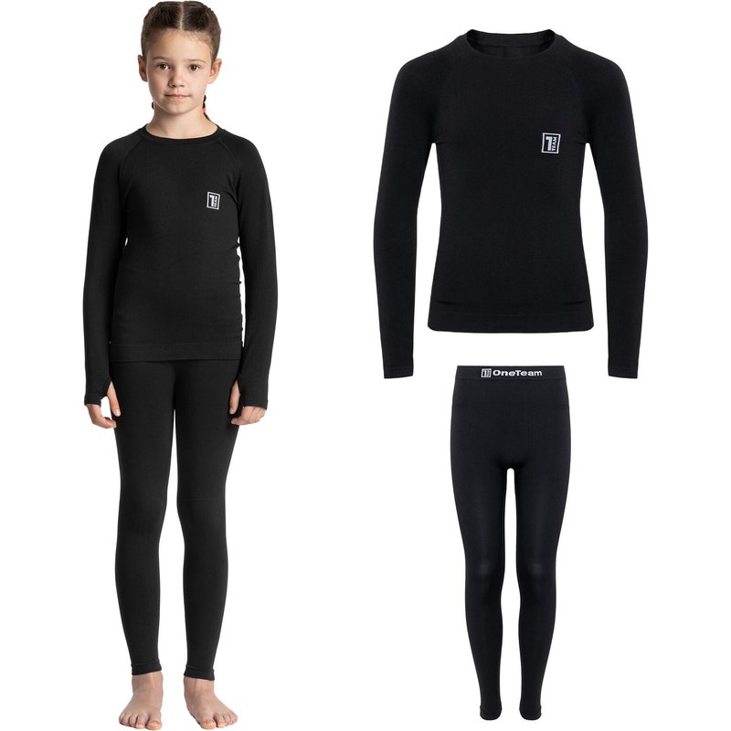 Ein Set thermoaktiver Kinderunterwäsche OneTeam Achill Jr Set