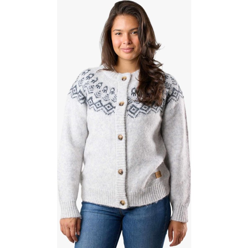 Damen Strickjacke Pullover Lofoten Wollstrick