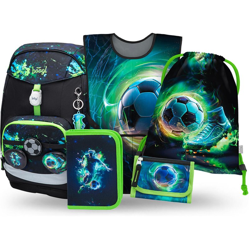 Airy Plus Fußball Schulrucksack-Set 5tlg.