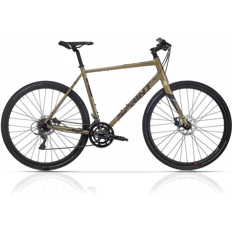 28" Herren Gravel Bike WHISPER PLUS Flatbar Fahrrad 2 x 8 Gang Shimano Claris