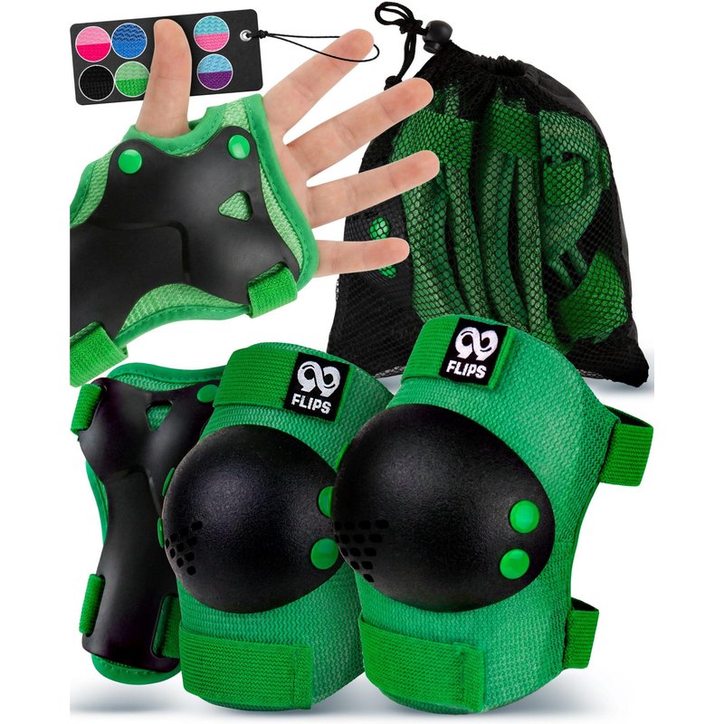 Schoner Set Inliner Kinder 3-12 Jahre mit Knieschoner Ellenbogenschoner & Hand