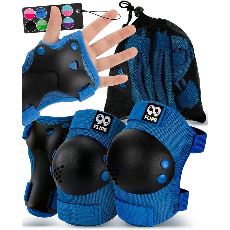 Schoner Set Inliner Kinder 3-12 Jahre mit Knieschoner Ellenbogenschoner & Hand
