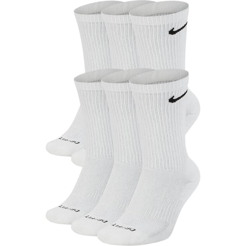 Nike Cotton Cushioned Dri-Fit Trainingssocken, 6er-Pack SX6897-100