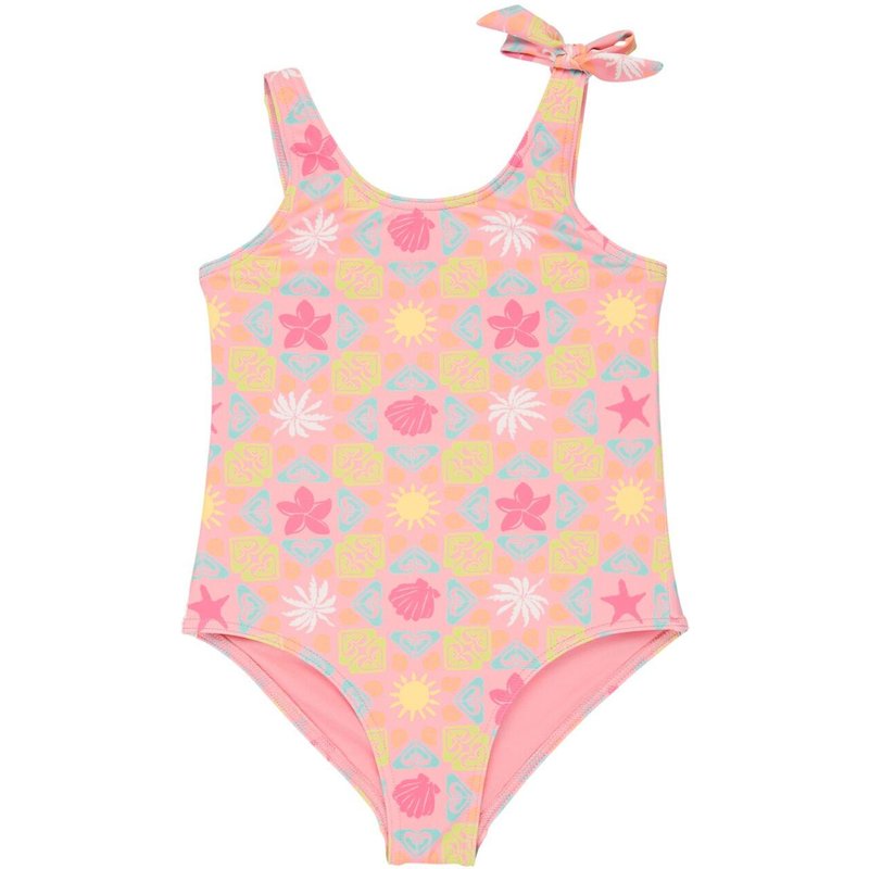 Badeanzug CHECK ONE-PIECE Rosa Mädchen 2-7