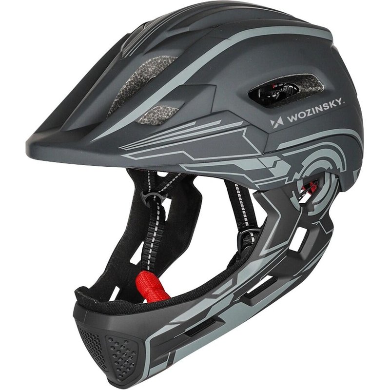 Kinderhelm Fullface Fahrradhelm für Kinder Kinnschutz Wozinsky