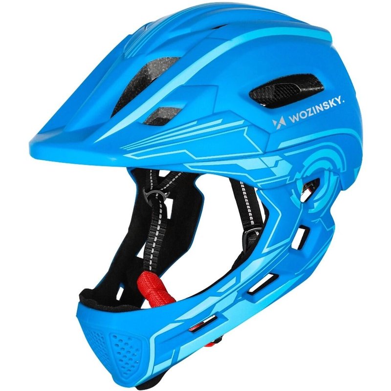Kinderhelm Fullface Fahrradhelm für Kinder Kinnschutz Wozinsky