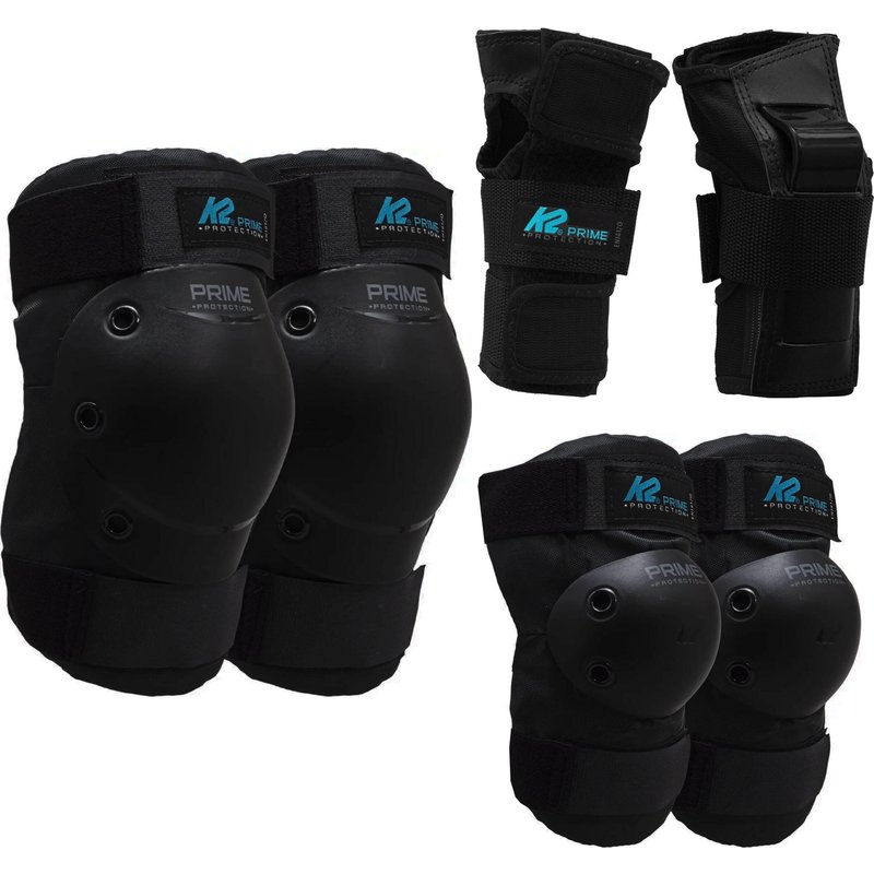 K2 Prime Damen Skate Protektoren Set 3 Stk. - M - Schwarz/Petrol