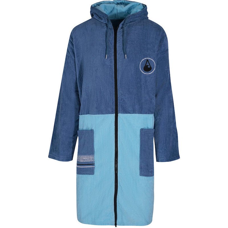 Poncho Wave Hawaii Zip Poncho Longsleeve Bleys, Cotton Velours L WH4054 110 x 75