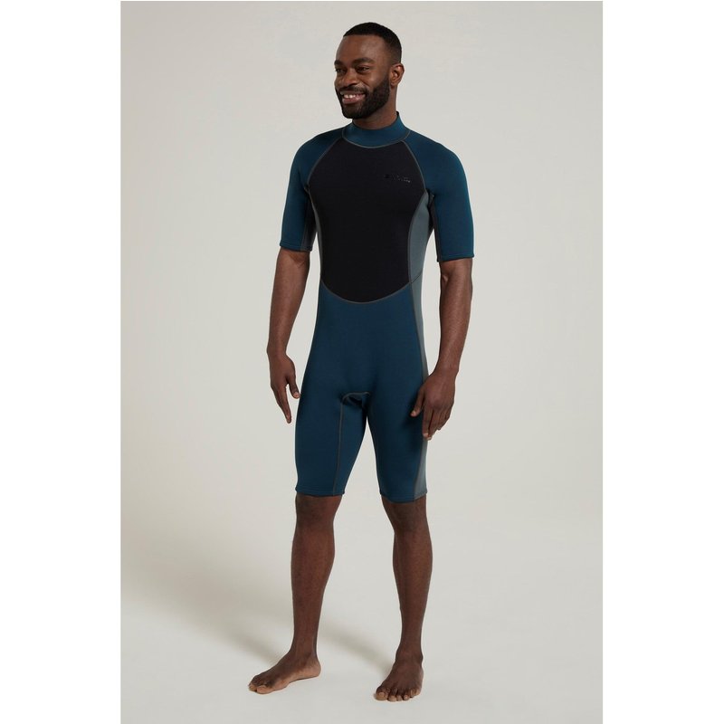 Herren Surfen Shorty Neoprenanzug 2,5 mm Flatlock-Nähte Rückenreißverschluss
