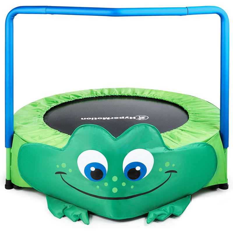 Mini Trampolin Frosch Design 91cm Griff Indoor Koordination Balance Max 50kg