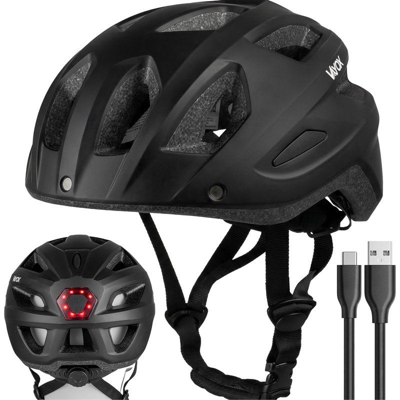Fahrradhelm Vayox Active VA0424 LED-Leuchte