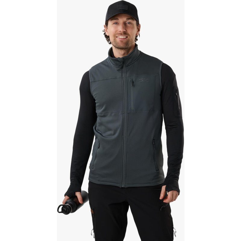 Herren Wandern Outdoor Weste atmungsaktiv Trondheim Midlayer Full Zip Vest
