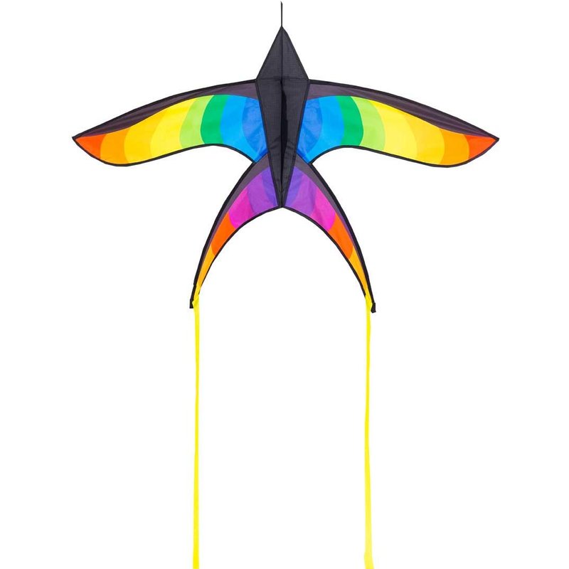 Swallow Kite Rainbow - Kinderdrachen, ab 8 Jahren, flugfertig mit 40m Schnur