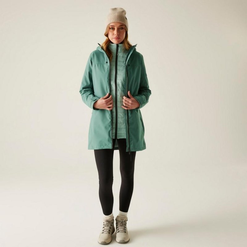 Denbury 3 in 1 Atmungsaktive Wasserdichte Jacke für Damen
