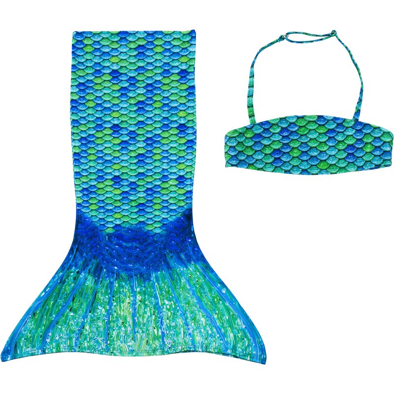 Fin Fun Meerjungfrau Bikini Set AUSSIE GREEN