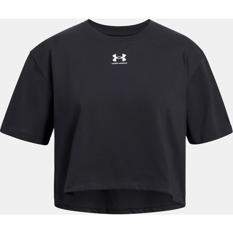 Kinder-T-Shirt Under Armour Rival schwarz