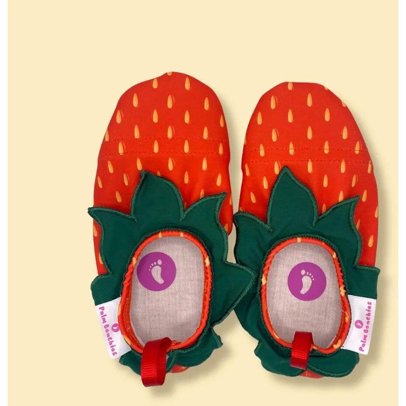 Strand- und Poolpantoffeln – Kinderpantoffeln – Erdbeeren