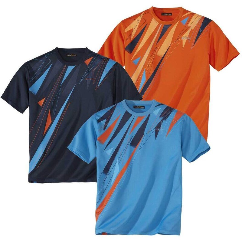 3er-Pack T-Shirts Summer Sport