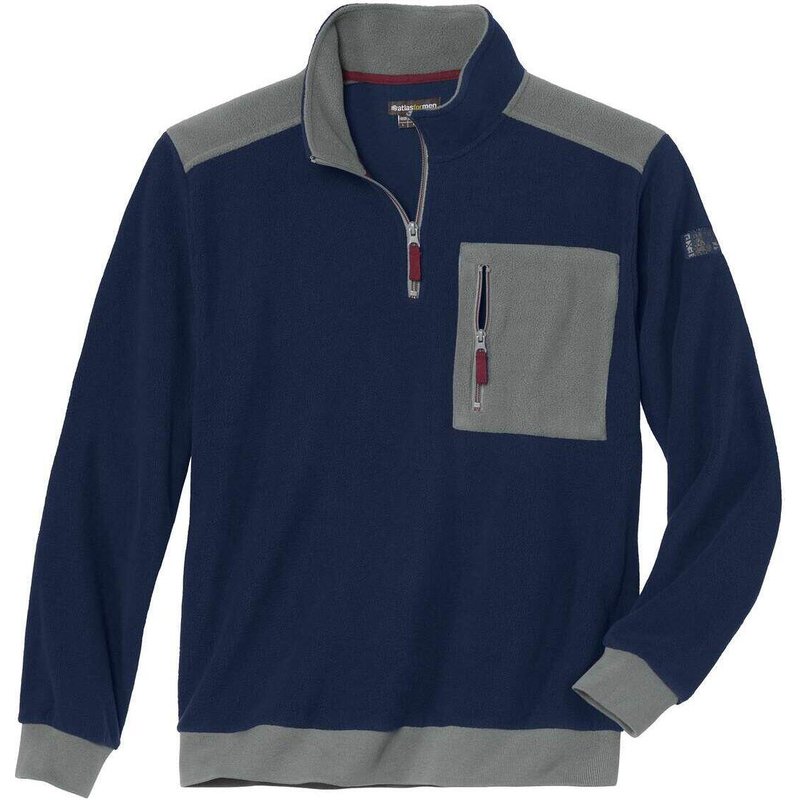 Fleece-Sweatshirt Outdoor mit Reißverschluss