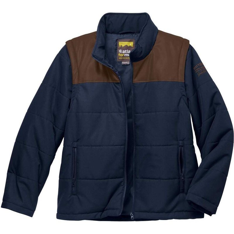 Wattierte 2-in-1-Jacke mit abnehmbaren Ärmeln