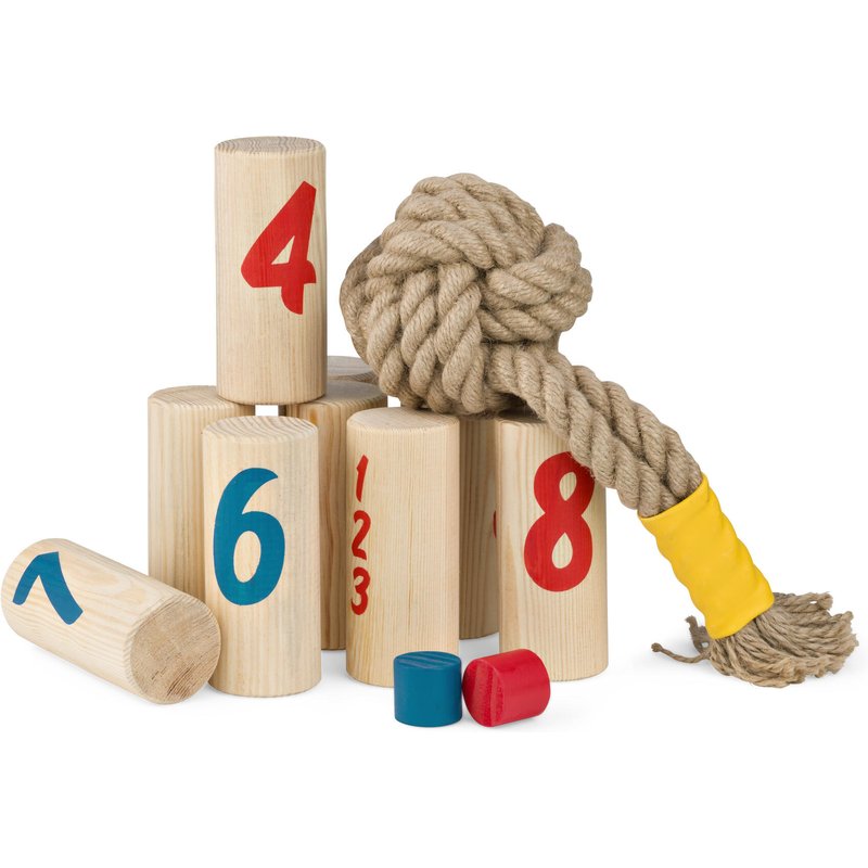 Knapsack-Wurfspiel – Geschicklichkeitsspiel mit Kegeln für die ganze Familie