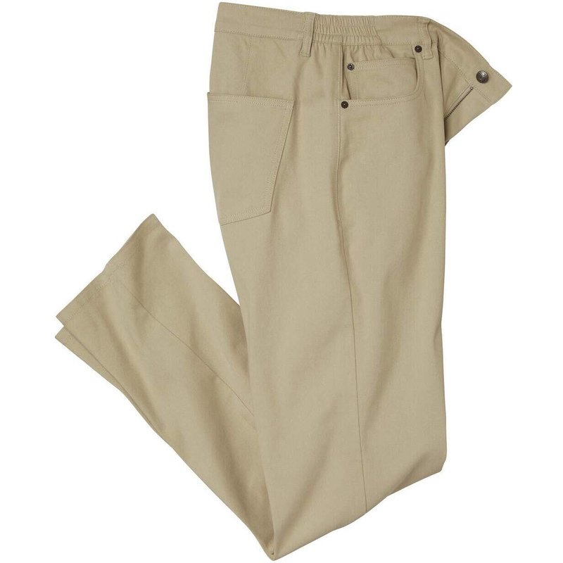 Hose aus Stretch-Twill mit teilelastischem Bund