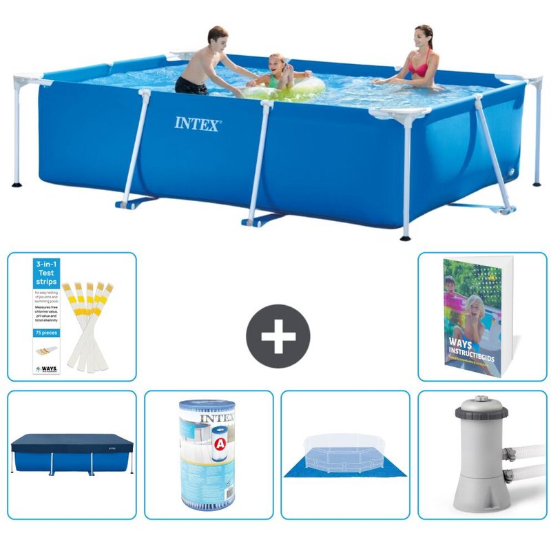Rechteckiger Frame Pool - 300x200x75 cm - 5-teilig S167