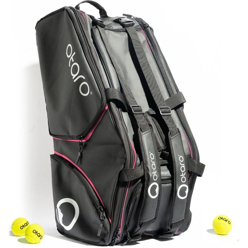 Tennistasche mit Schuhfach Herren + Damen für 4-8 Schläger | 82L PINK