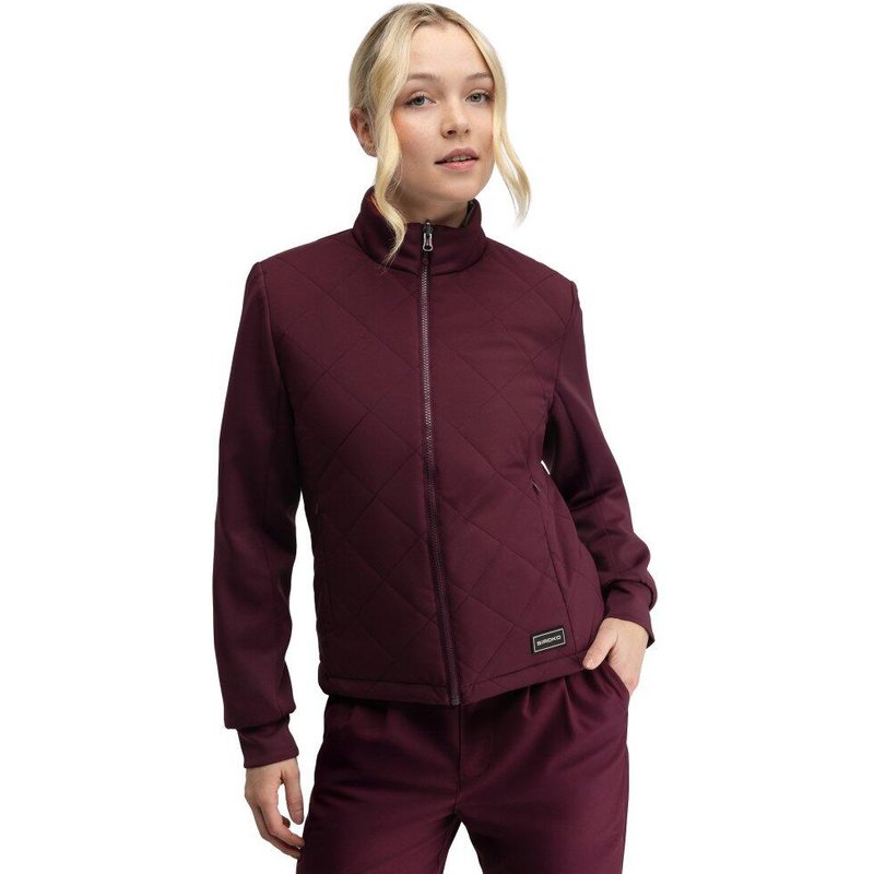 Women Golf 's reversible quilted jacket Approach-W Valsain Red