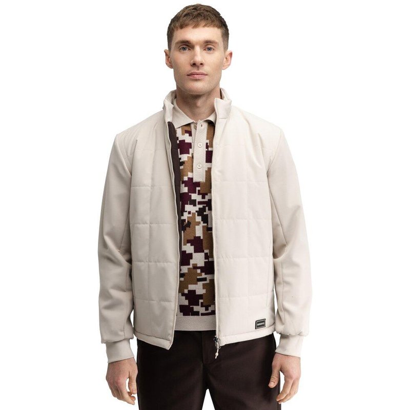 Men Golf ’s reversible quilted jacket Approach Sand Beige