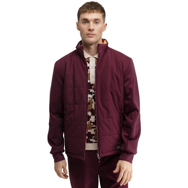 Men Golf ’s reversible quilted jacket Approach Valsain Red