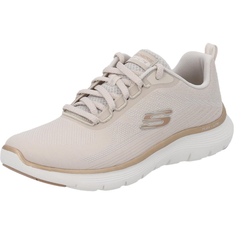 Skechers Damen FLEX APPEAL 5.0 Elegant Glow Sneaker Turnschuhe 150217 beige