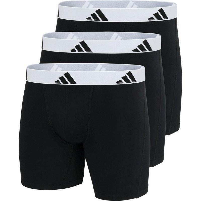 Adidas Basic Boxer Brief Men Herren Unterhose Shorts Unterwäsche 3er Pack