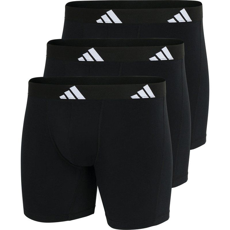 Adidas Basic Boxer Brief Men Herren Unterhose Shorts Unterwäsche 3er Pack