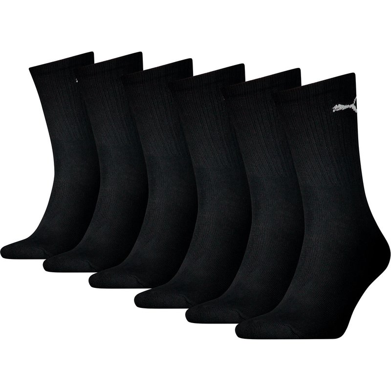 Puma Unisex Crew Tennissocken Sportsocken Socken für Damen Herren 6 Paar