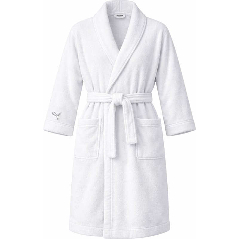 Puma Unisex Bademantel Morgenmantel Damen Herren Frottee 100% Baumwolle