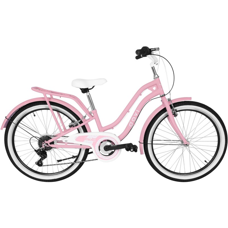 Kinderfahrrad 24 Zoll 9-12 Jahre Davi Molli robuster Rahmen 14" 7-Gang