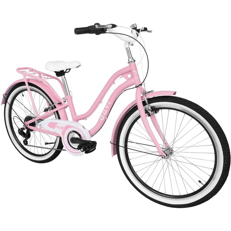 Kinderfahrrad Davi Molli, 24", 130–165 cm, 7 Gänge, Rosa